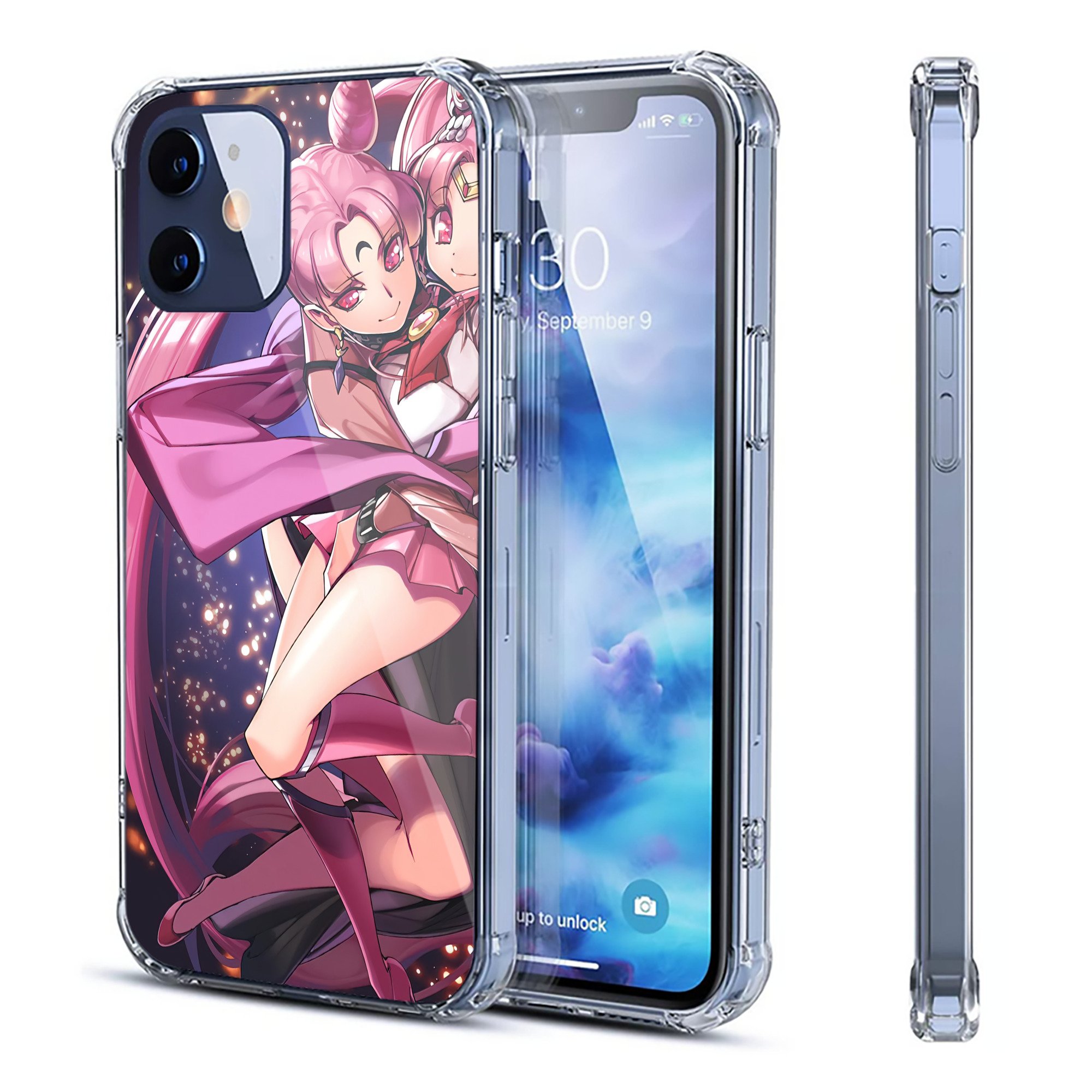 （画像用） 美少女戦士セーラームーン Sailor Moon 【iPhone 12シリーズ対応】透明スマホケース（クリアソフトケース）